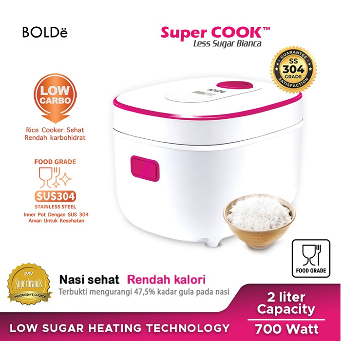 BOLDE SUPER COOK LESS SUGAR BIANCA - Hiro Electronics